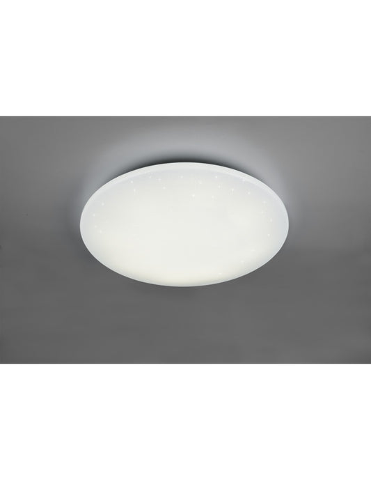 Fara Lámpara de techo redonda moderna RGB LED regulable blanco Ø60 cm Trio Lighting