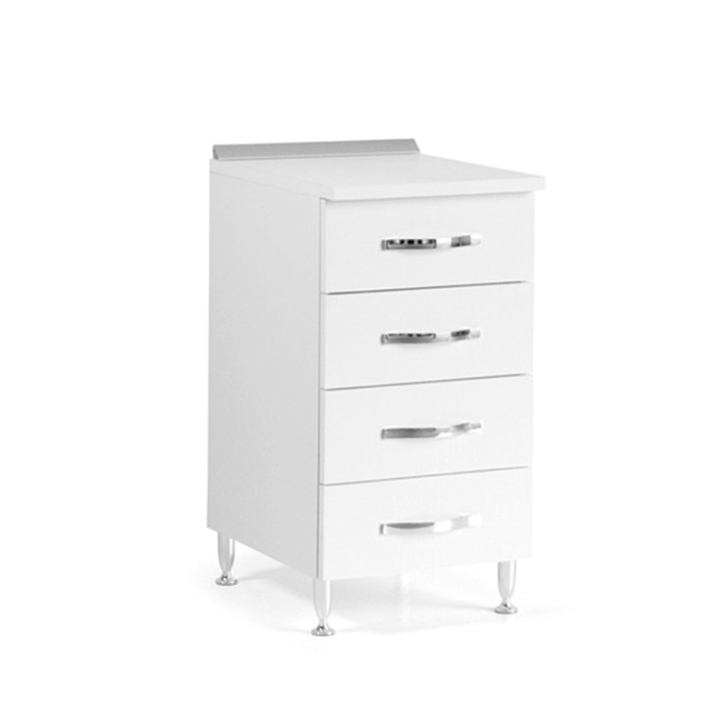Cómoda de cocina en melamina fresno blanco cm H 85x50x40