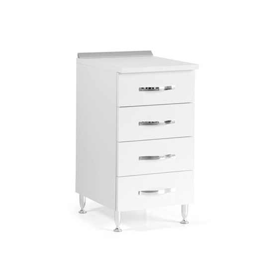 Cómoda de cocina en melamina fresno blanco cm H 85x50x40