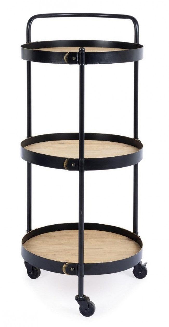 Carro Jerrod vintage de 3 estantes