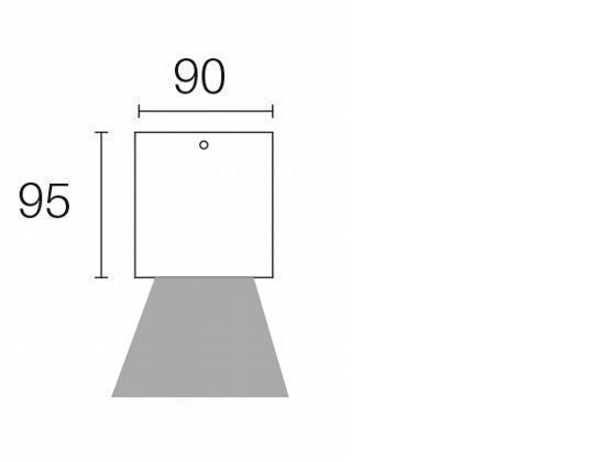 Foco de techo 6W LED 4000K línea lula grafito