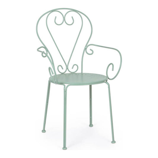 Silla clásica de exterior Etienne Frosty con reposabrazos