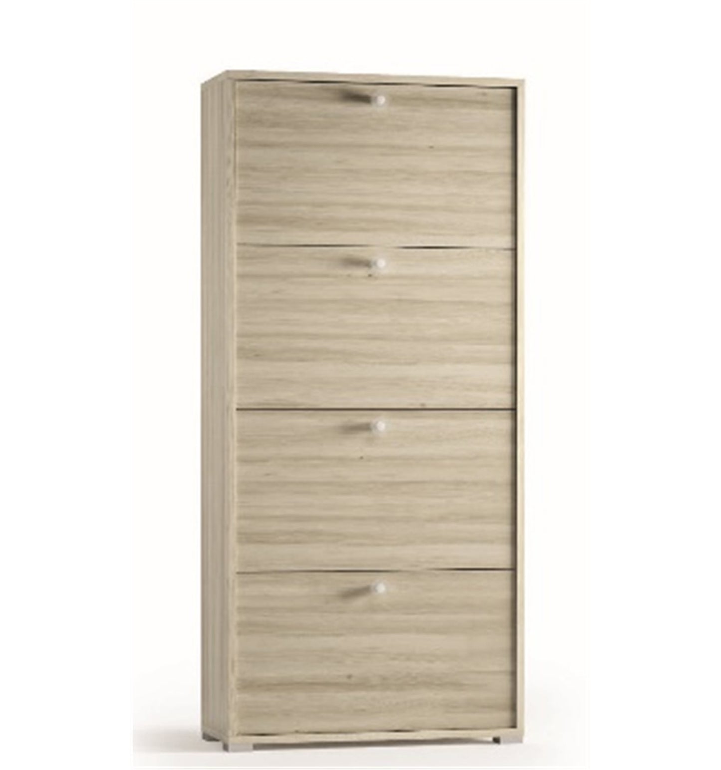 Zapatero de doble profundidad con 4 puertas para hasta 18 pares de zapatos