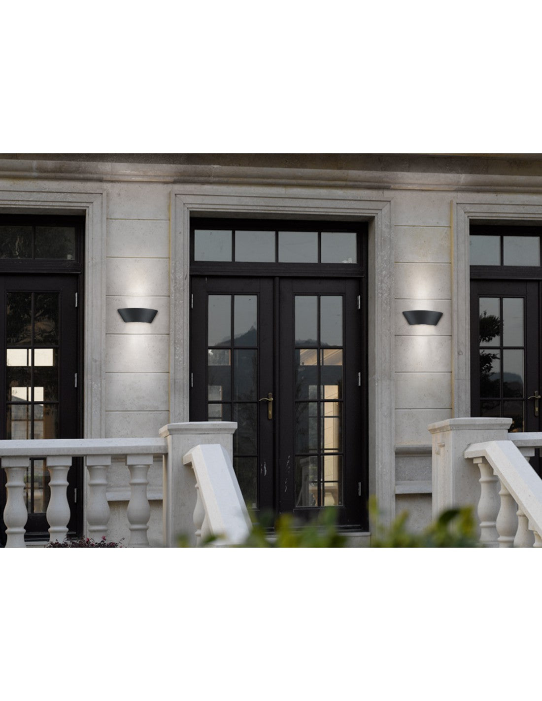 Aplique LED de Doble Emisión para Exterior Sacramento IP54 Antracita Trio Lighting
