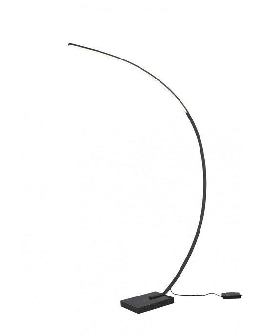 Lámpara de pie Arco negra Bangkok Led Dimmer Trio Lighting