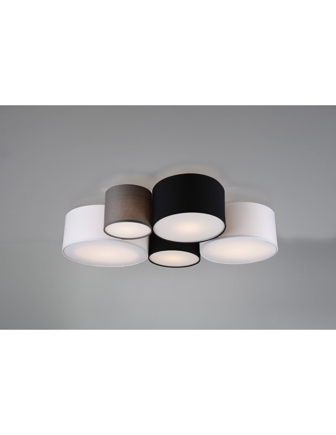 Lámpara de techo para hotel 5xE27 Multicolor Cilindros L90 cm Trio Lighting