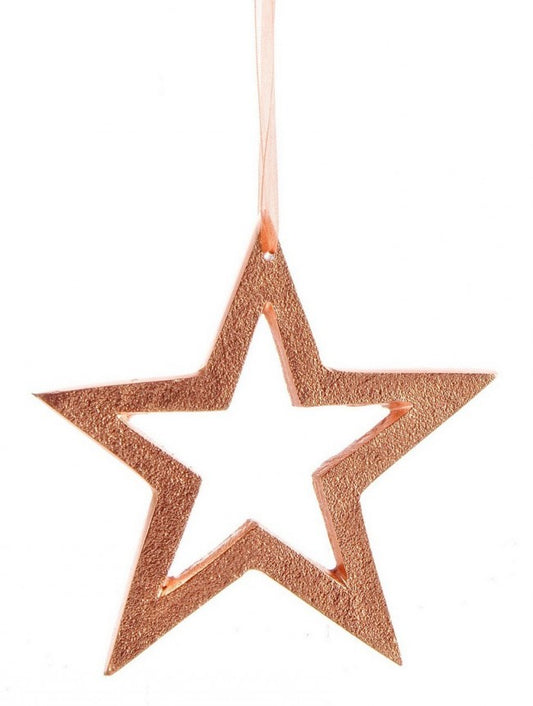 12x Colgante Estrella Cobre Amarante L