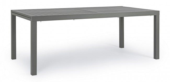 Mesa de exterior HILDE de aluminio antracita Extensible 200-300x100x h75 cm