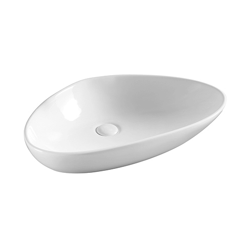 Lavabo sobre encimera 58x38,5 cm, color blanco