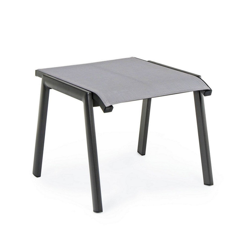 Reposapiés Cruise antracita de aluminio para muebles de jardín 53 x 51 x 44 cm