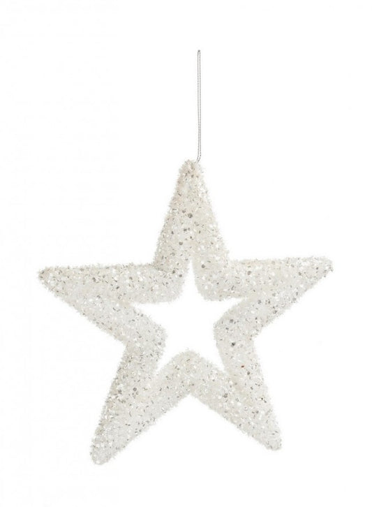 12x Colgante Soul Star Blanco M