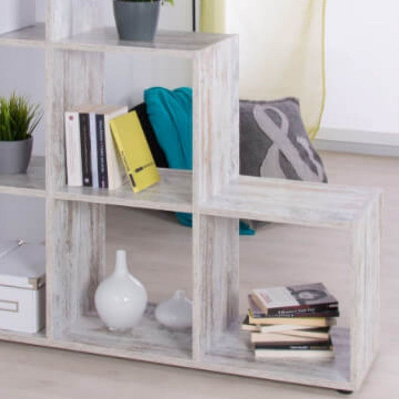 Consumed Librería escalera blanca BERGAMO1 116x33x h118 cm