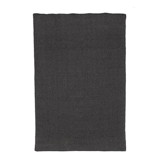 Alfombra de exterior gris en fibra sintética hecha a mano 170x240