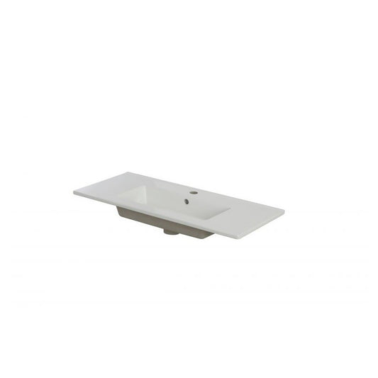 Lavabo consola delgado de cerámica 80x37x h17 cm