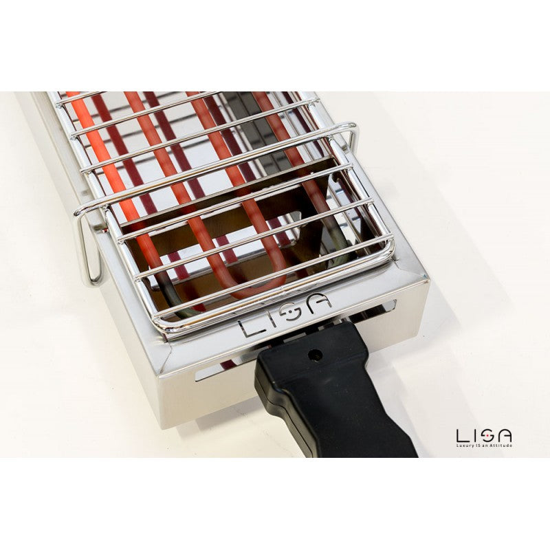 Barbacoa eléctrica fácil transporte 53 x 14 cm