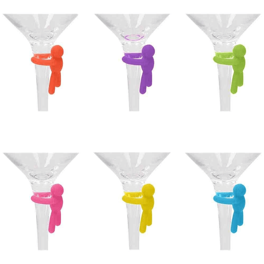 Set de 6 rotuladores de cristal Omini de silicona multicolor
