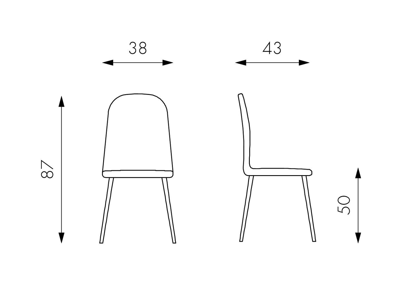 4x Silla de ratán sintético con asiento beige 43x38x86,5h cm