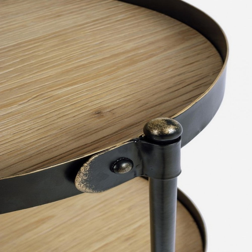 Carro Jerrod vintage de 3 estantes