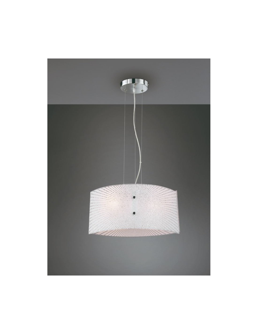Elisa 2xE27 Lámpara de cocina con suspensión de vidrio transparente Trio Lighting