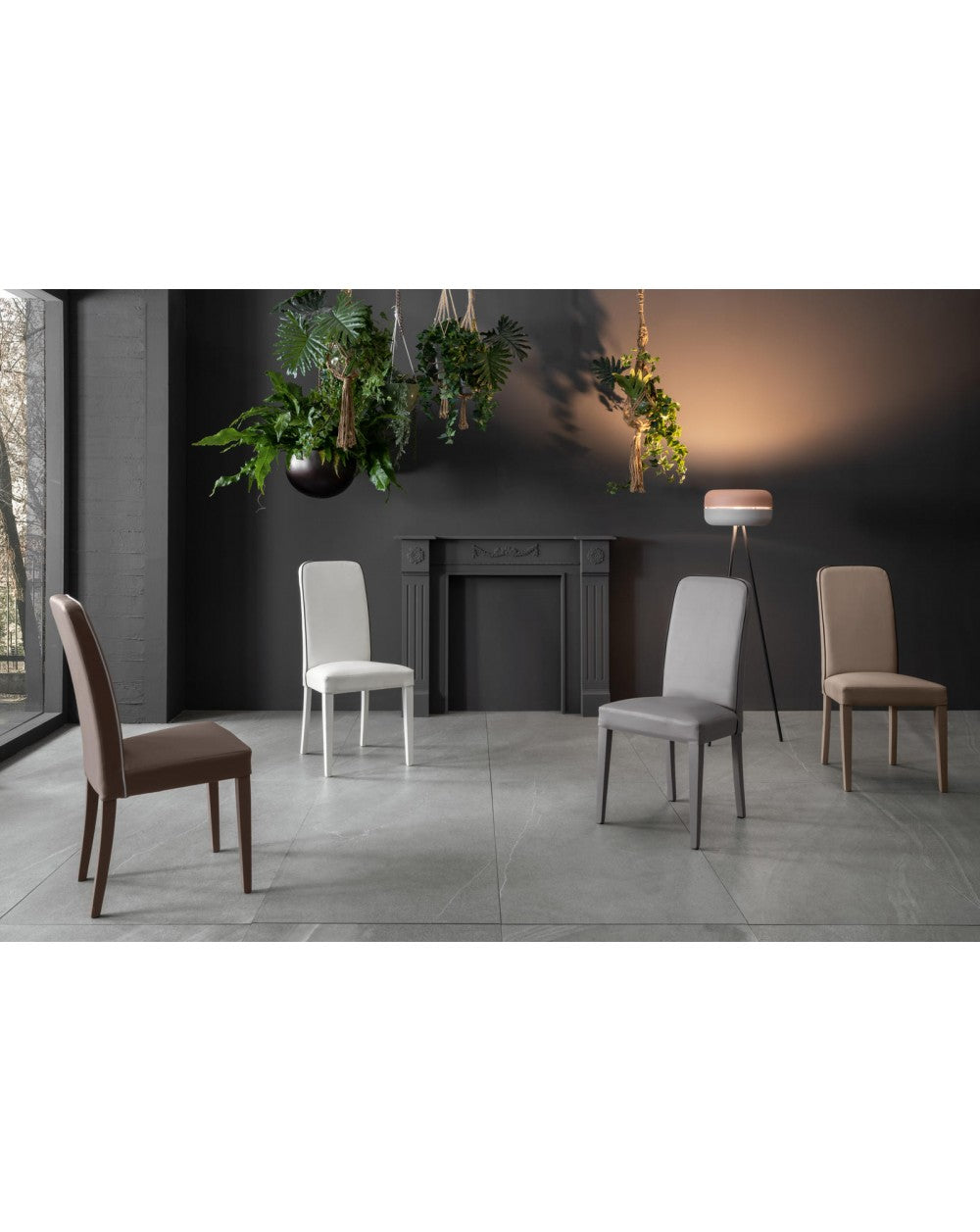 2x Silla de piel sintética - Anita