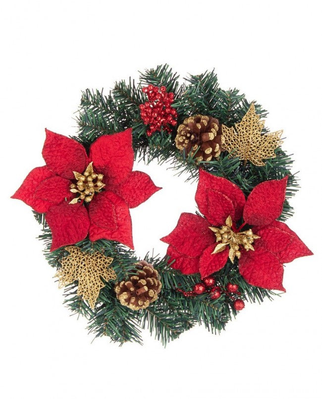 12x Corona Josie Poinsettia Roja D35