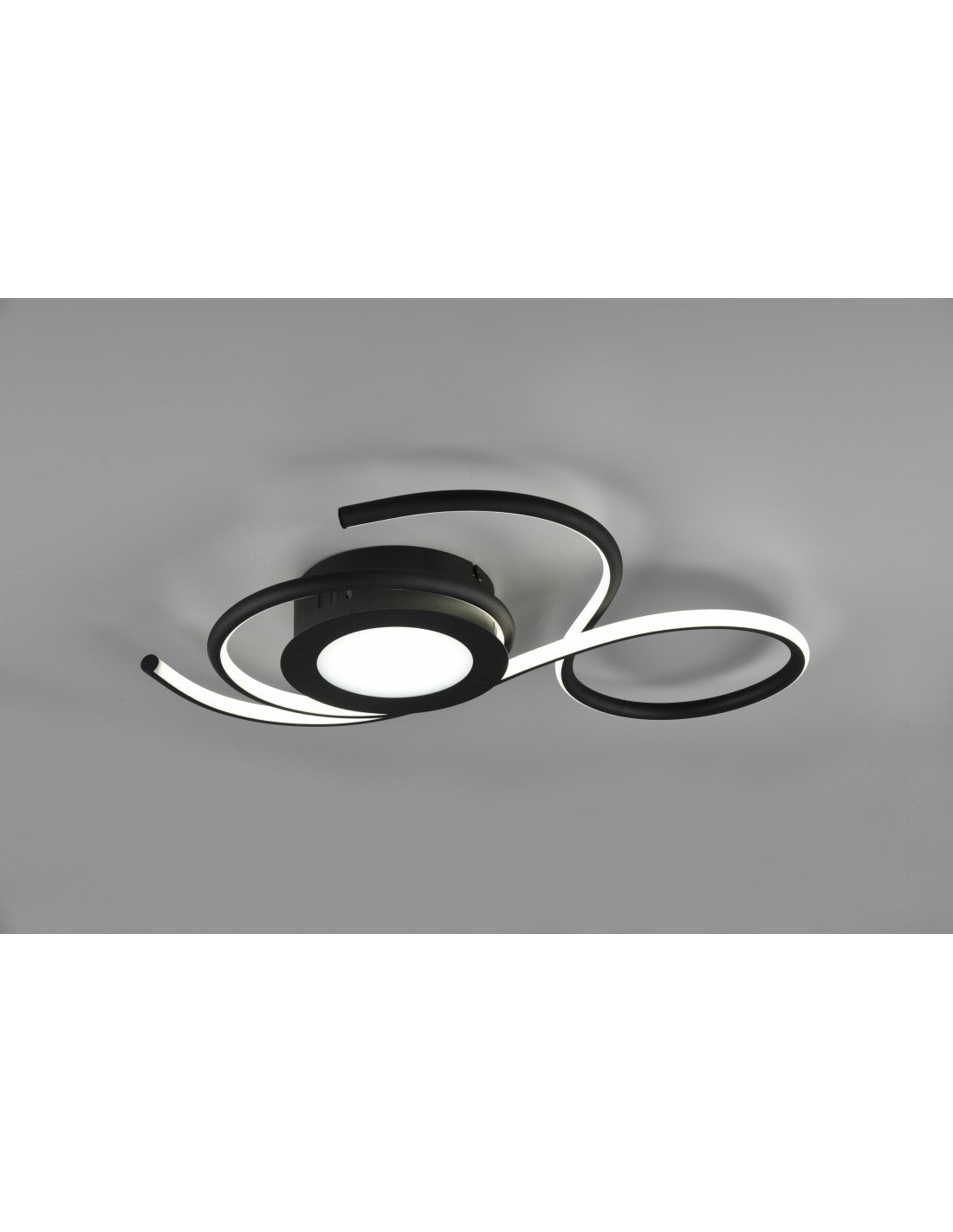 Apliques de luz de techo negra, diseño moderno, atenuador Led, iluminación Jive Trio