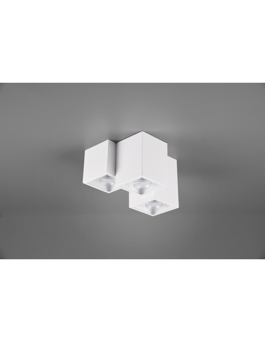 Lámpara de techo 3 Cubos GU10 Fernando Blanco Mate Trio Lighting