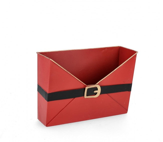 6x Buzón Papá Noel Rett Rojo H21,5