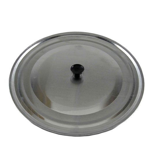 Tapa de aluminio Ø24 cm con pomo negro