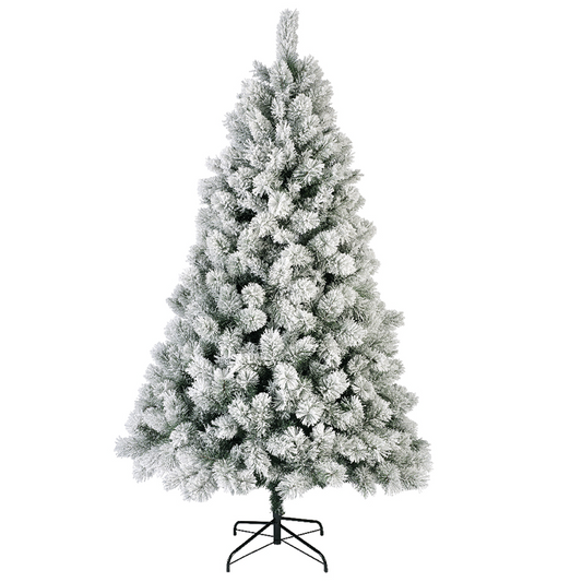 Árbol de Navidad Vancover cubierto de nieve Al. 210 x Ø132 cm