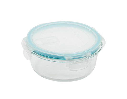 Recipiente Redondo Con Tapa Con Ventilación Vidrio 650 Ml