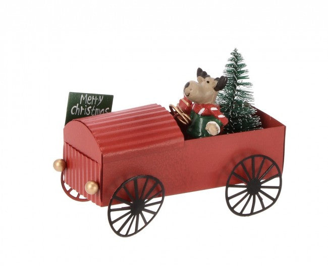 12x Decoración Birck Coche Rojo C