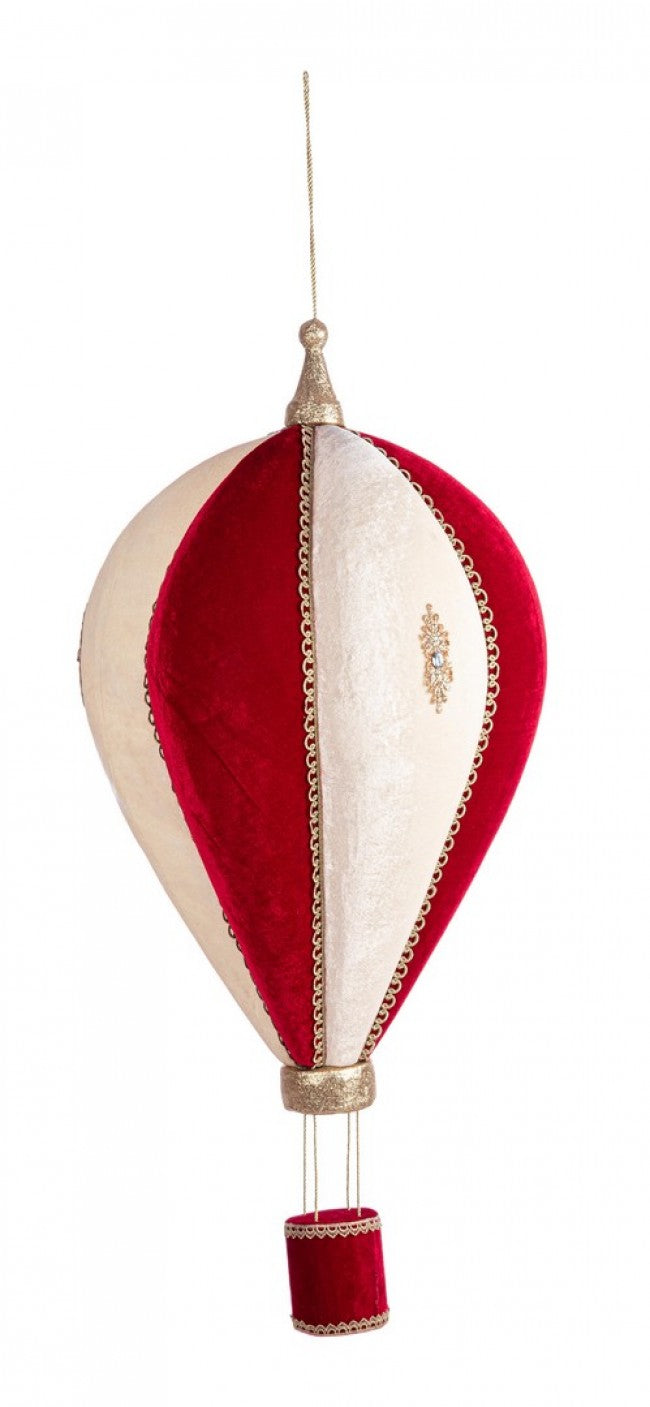 1x colgante globo aerostático rojo Lucrezia Alt. 90