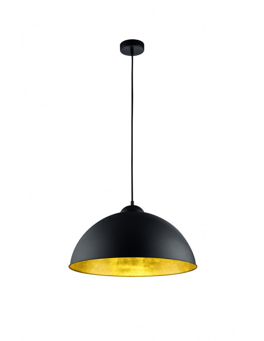 Suspensión Moderna Romino II Negro Oro Ø50 cm 1xE27 Trio Lighting