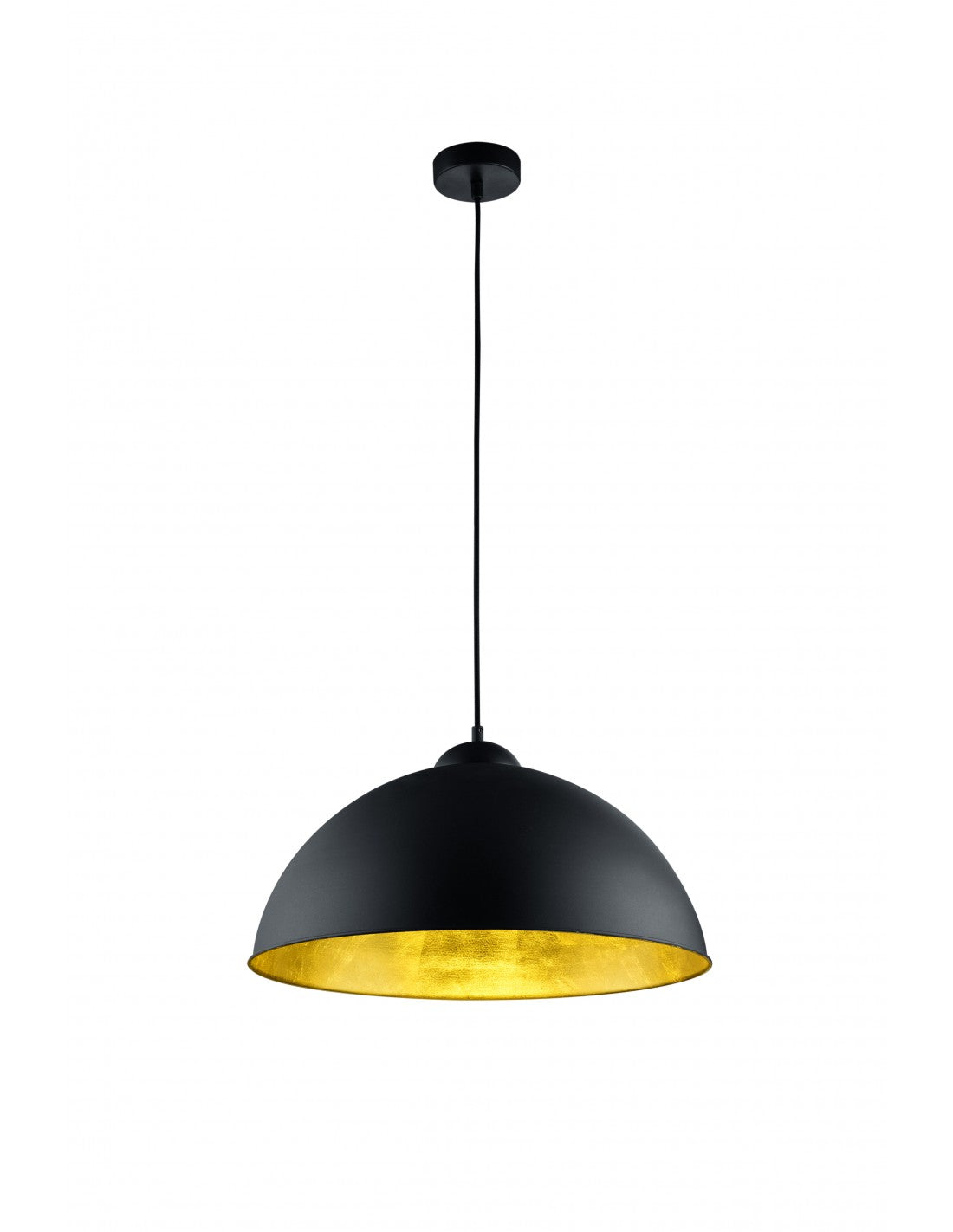 Suspensión Moderna Romino II Negro Oro Ø50 cm 1xE27 Trio Lighting