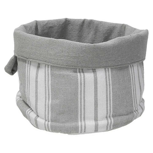Panera Redonda Gris de Algodón Gris
