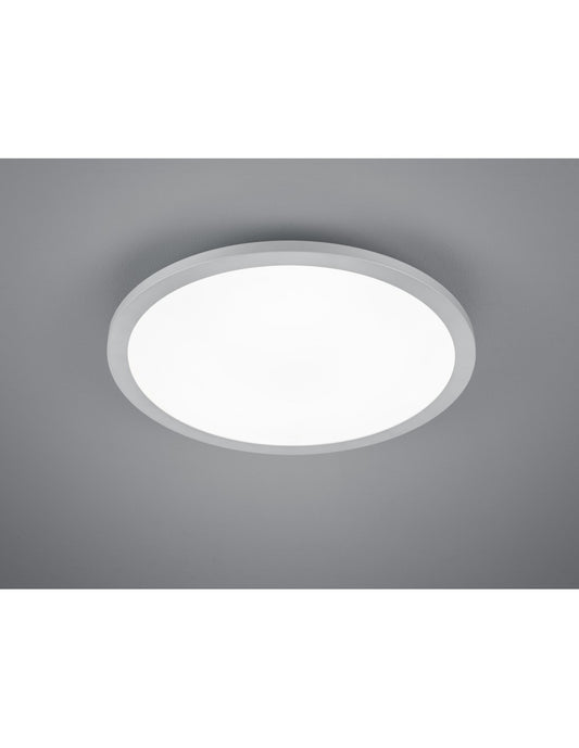 Lámpara de techo LED redonda Tiberius Ø40 cm Aluminio Trio Lighting