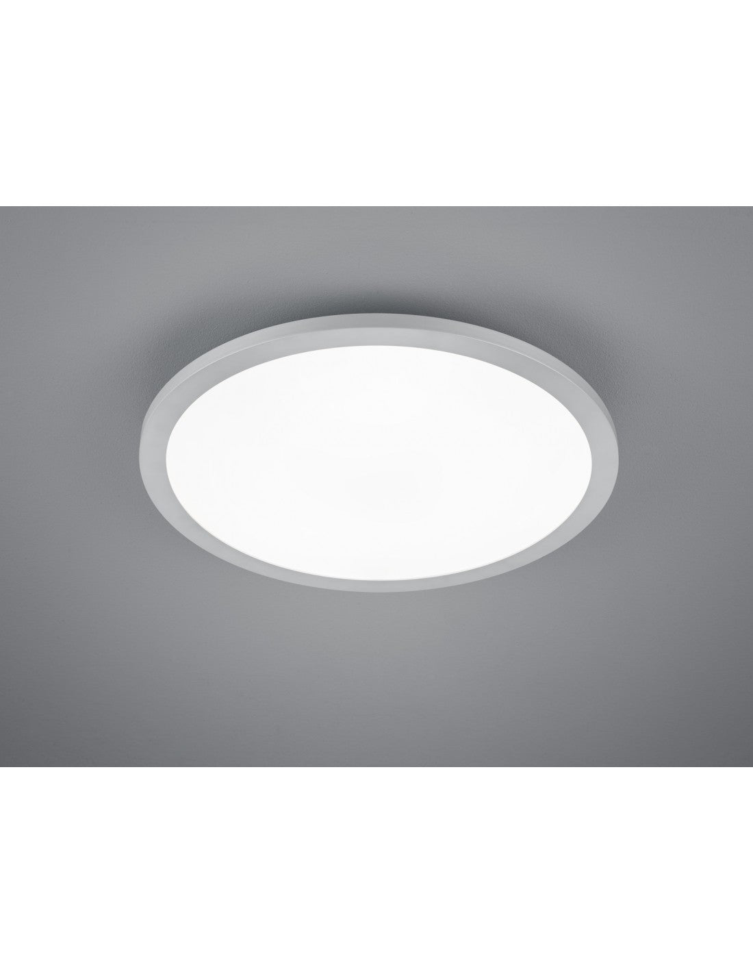 Lámpara de techo LED redonda Tiberius Ø40 cm Aluminio Trio Lighting