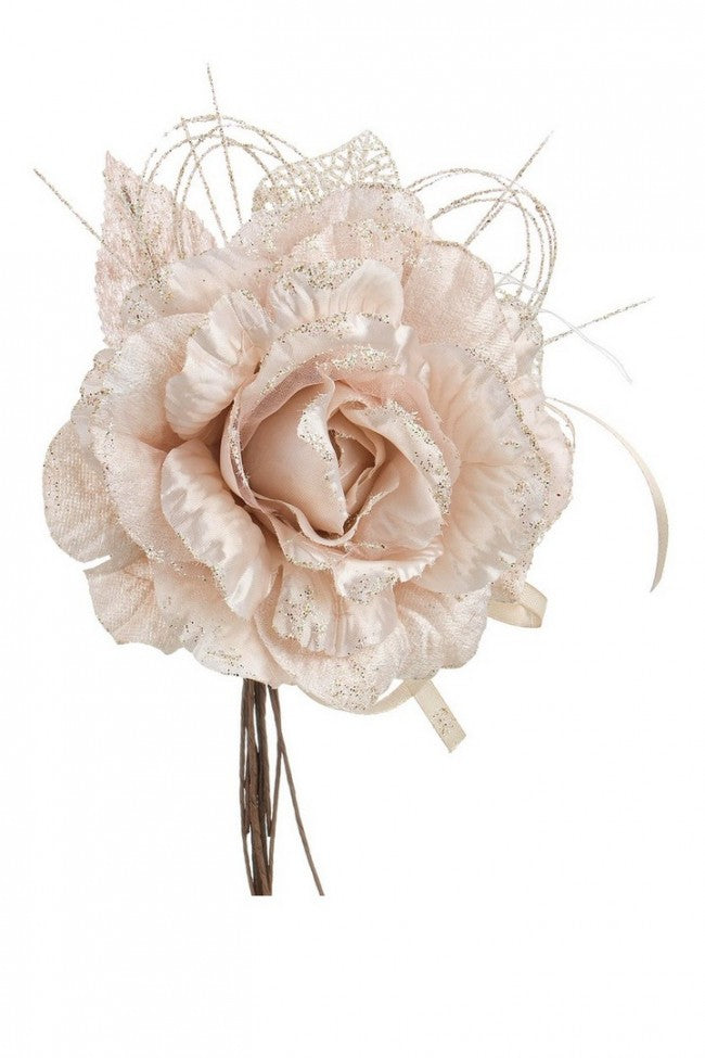 12x Púa Rosa Acebo Beige