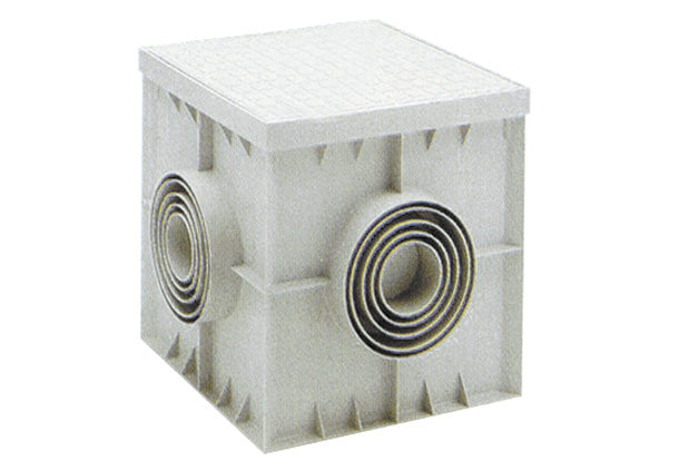 Boca de registro monolítica de PP con tapa de registro de 55x55 cm