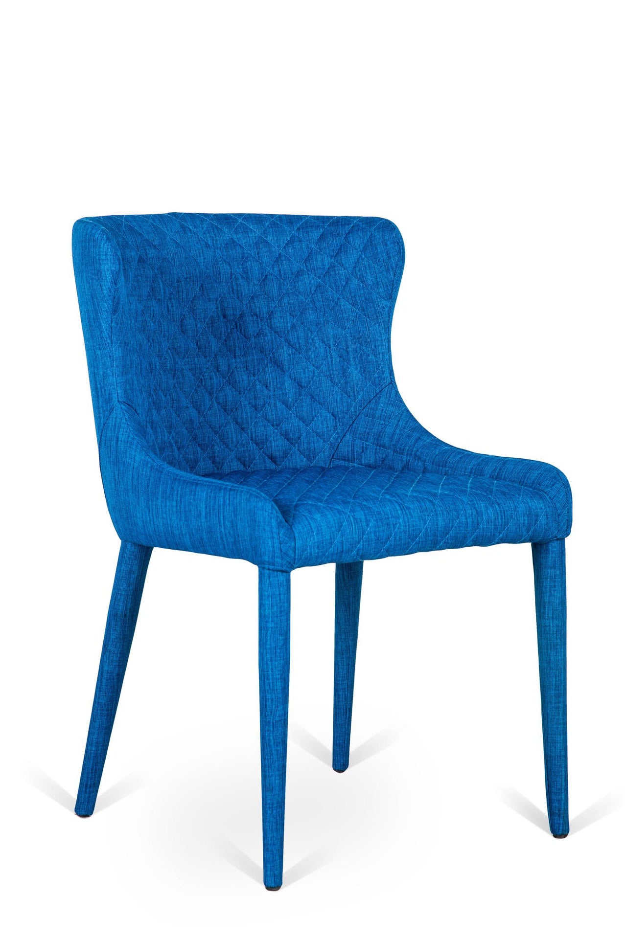 Silla de tela azul 58x50,5x83h cm