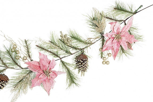 3x Boa Annabel Poinsettia rosa Alt.180