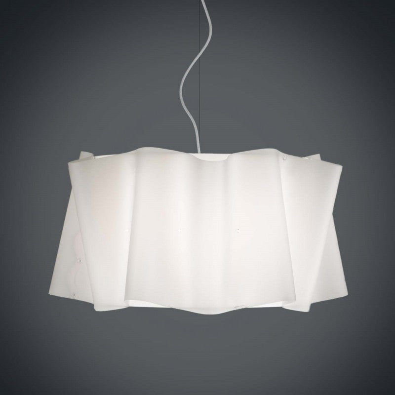Lámpara colgante FOLIO, pantalla blanca, diámetro 60x h37 cm
