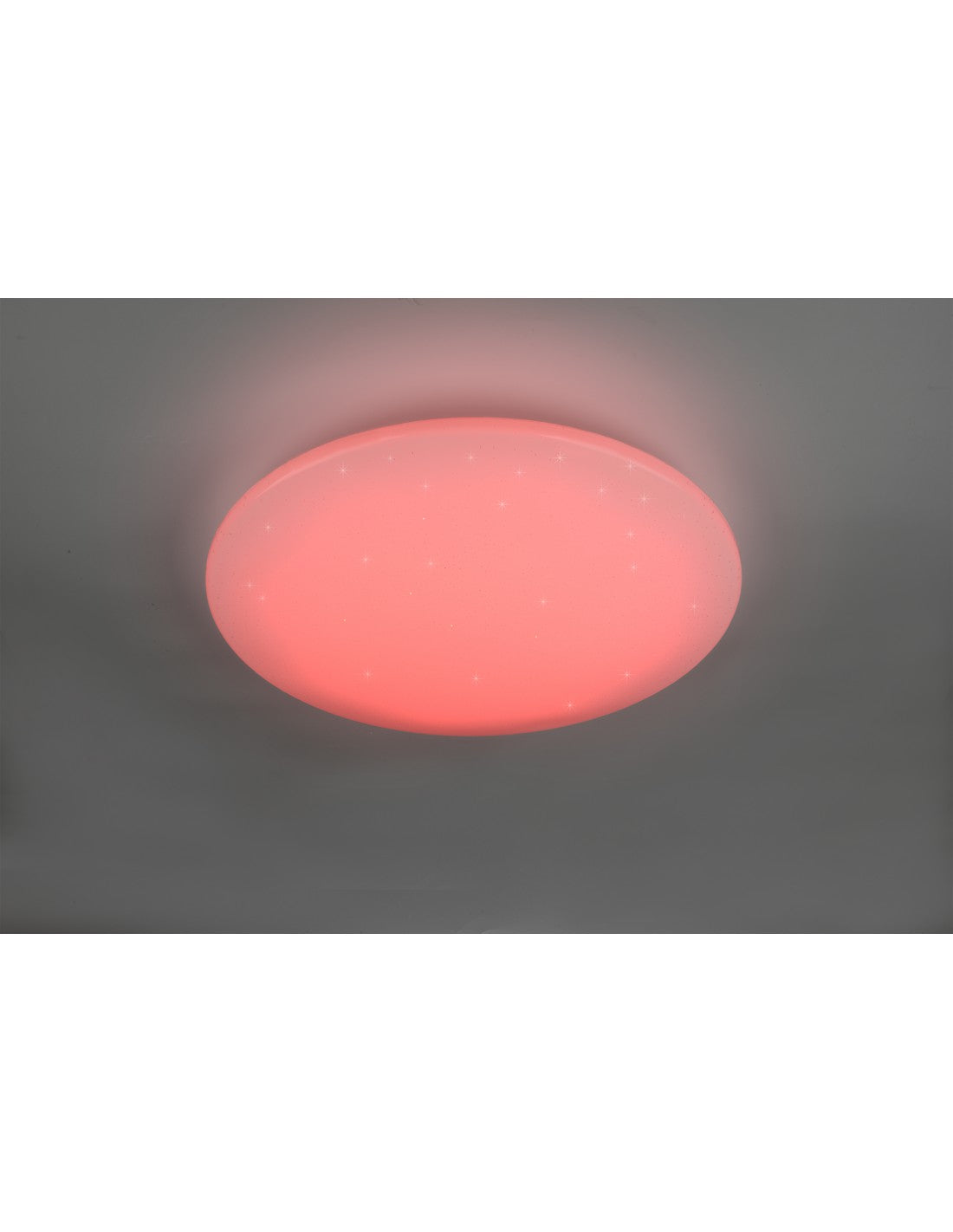 Fara Lámpara de techo redonda moderna RGB LED regulable blanco Ø60 cm Trio Lighting