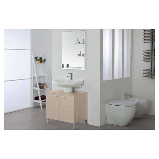 Mueble bajo lavabo de dos puertas Larice 70x45x h60 cm