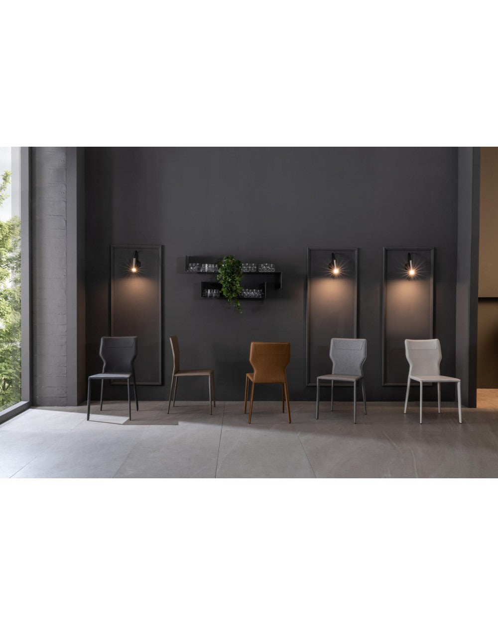 2x Silla de piel sintética - Kim