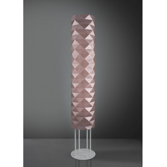 Lámpara de pie base en Metal Rosa Monte en Metal Cm. 27x155h