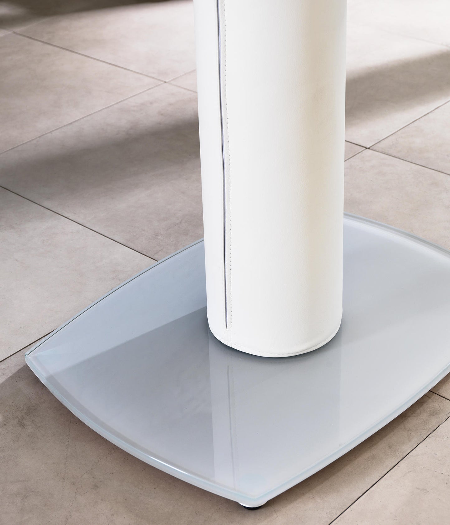 Mesa extensible blanca 90 cm x 120-180 cm Alt. 76 cm