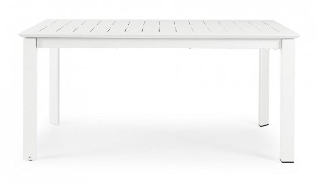 Mesa de jardín extensible Konnor blanca