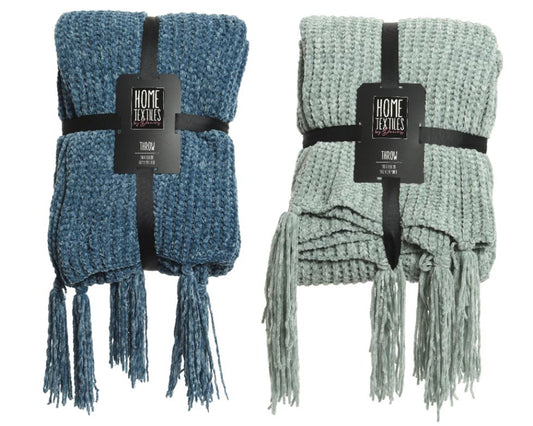 Manta Con Flecos 130X150 Colores Surtidos